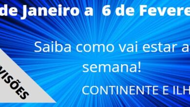 Previsão Semanal, 31 de Janeiro a 6 de Fevereiro