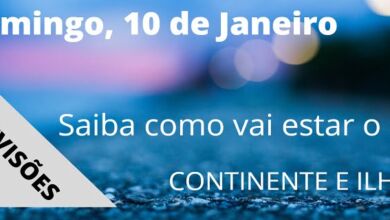 Previsão Domingo, 10 de Janeiro Previsão Domingo, 10 de Janeiro