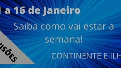 Previsão Semanal, 11 a 16 de Janeiro