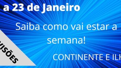 Previsão semanal, 18 a 23 de Janeiro