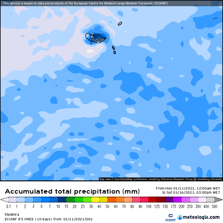 Previsão Semanal, 11 a 16 de Janeiro