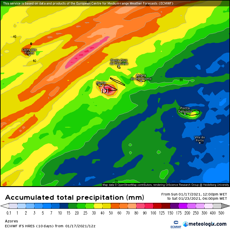 Previsão semanal, 18 a 23 de Janeiro