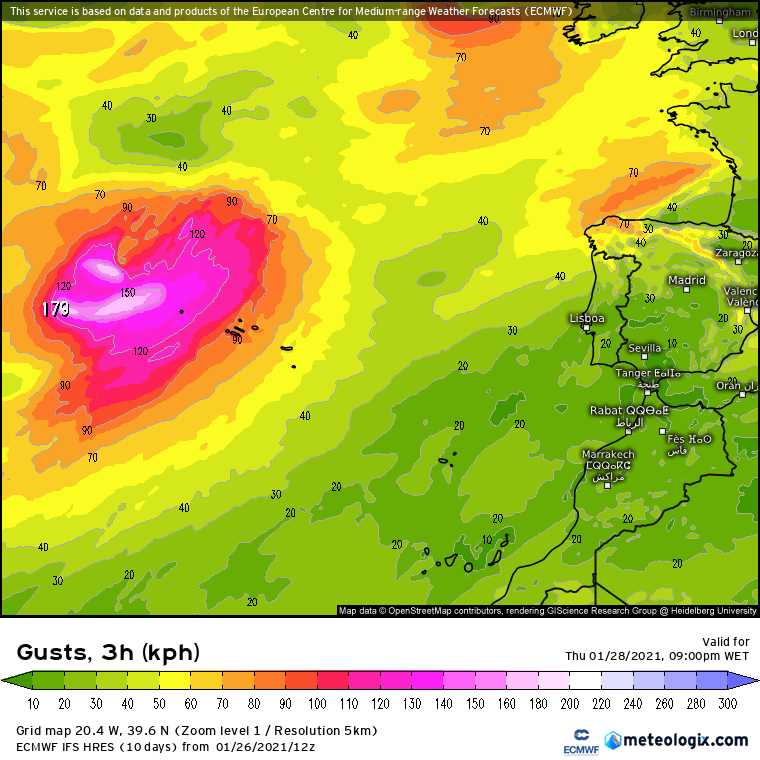 INFORMAÇÃO ESPECIAL: Tempestade Justine - Efeitos nos Açores e Continente