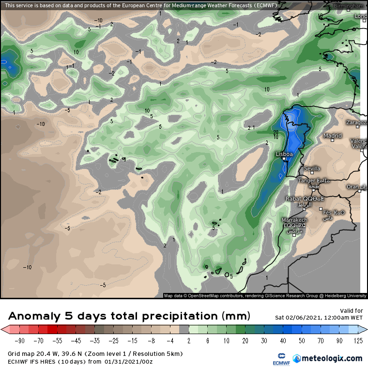 Previsão Semanal, 31 de Janeiro a 6 de Fevereiro