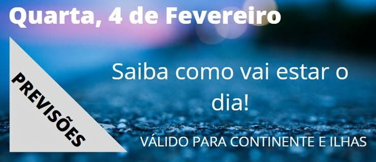 Previsão Quinta, 4 de Fevereiro de 2021 Previsão Quinta, 4 de Fevereiro de 2021