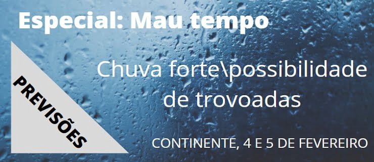 Previsão Especial: MAU TEMPO, com chuva forte, QuintaSexta Previsão Especial: MAU TEMPO, com chuva forte, QuintaSexta