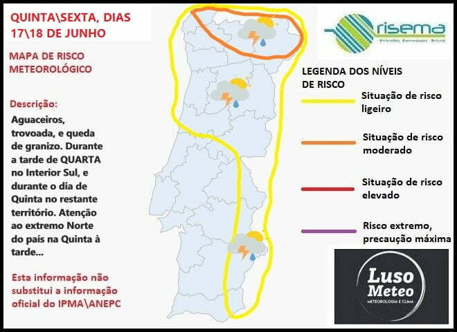 Sexta-feira, mais um dia de forte instabilidade...