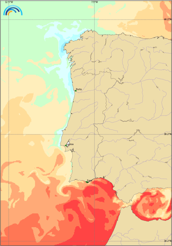 Quinta-feira com calor em todo o Continente, e muita chuva nos Açores!