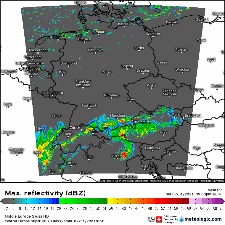 Tempo Severo Europa - 31 de Julho1 de Agosto Tempo Severo Europa - 31 de Julho1 de Agosto