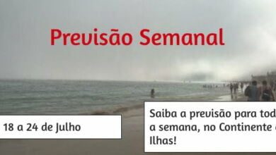 Previsão Semanal: 18 a 24 de Julho