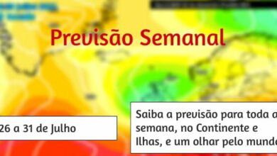 Previsão Semanal: 26 a 31 de Julho