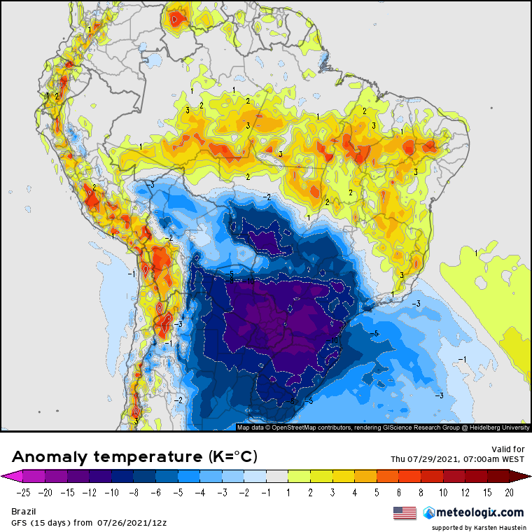 Os opostos nas Américas: Frio extremo no Brasil, calor extremo nos EUA