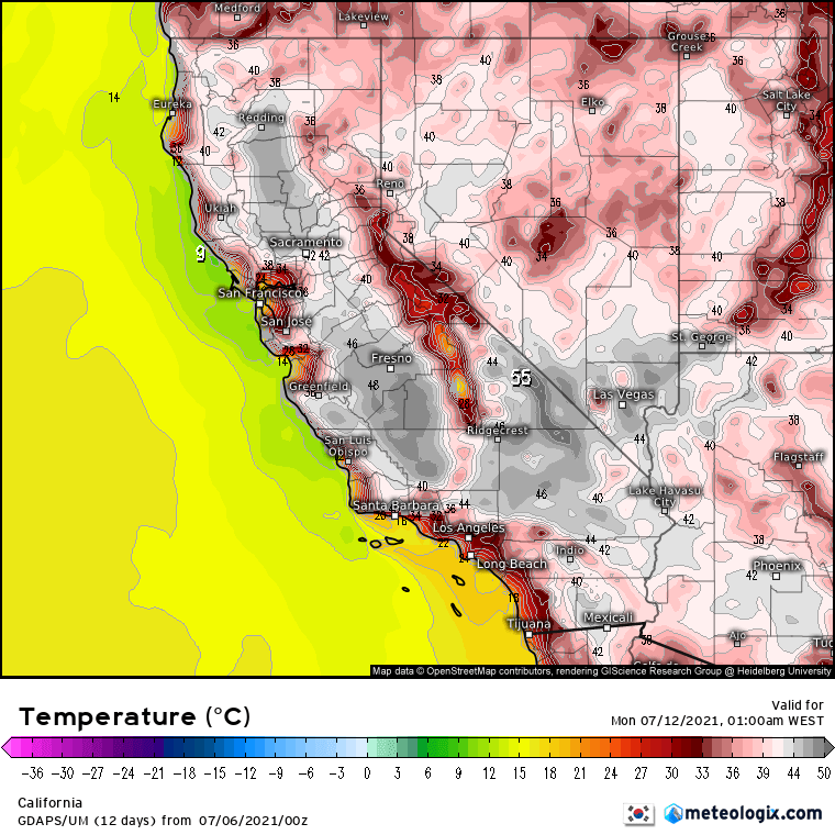 Análise especial EUACanadá - Calor extremo a persistir