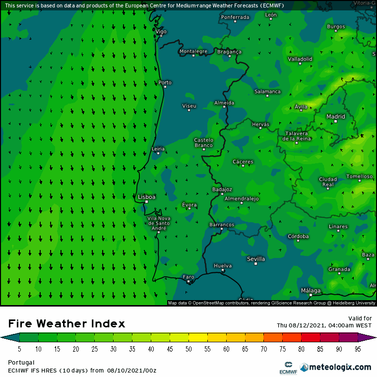 Muito calor no Interior, com poeiras... Fresco e nublado no Litoral...