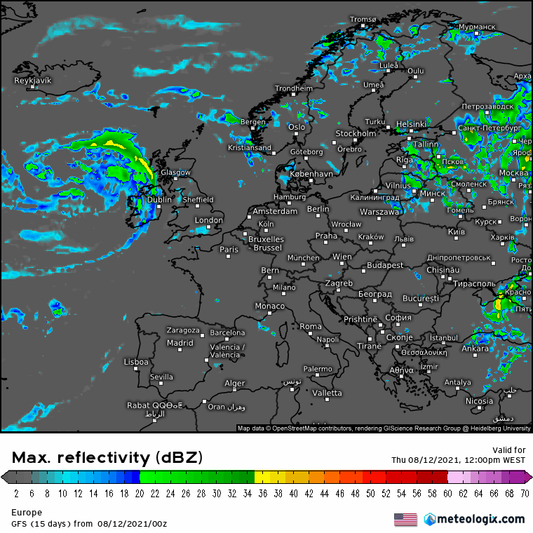 Tempo Severo Europa - 1213 de Agosto - Ciclone no Mar Negro Tempo Severo Europa - 1213 de Agosto - Ciclone no Mar Negro