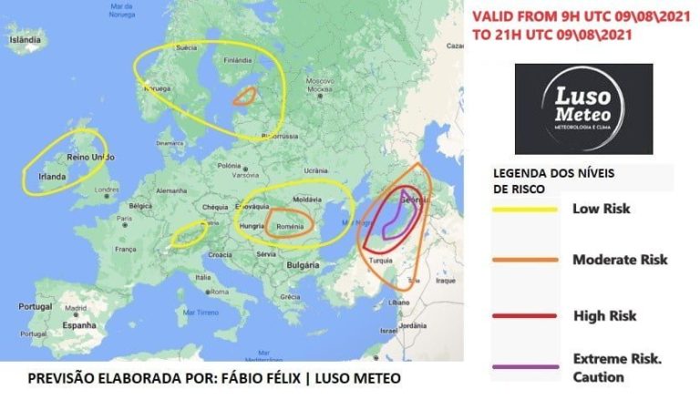 Mau Tempo Europa – 9 de Agosto Mau Tempo Europa - 9 de Agosto