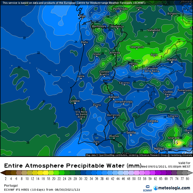 Trovoadas dia 1 de Setembro: Risco Meteorológico Trovoadas dia 1 de Setembro: Risco Meteorológico