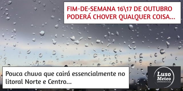 Regresso de alguma chuva ao Norte e Centro no fim-de-semana... Regresso de alguma chuva ao Norte e Centro no fim-de-semana...