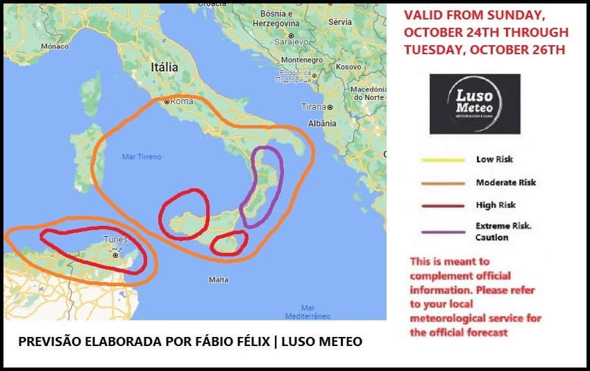 Temporal EXTREMO no sul de Itália! - Informação Especial Temporal EXTREMO no sul de Itália! - Informação Especial