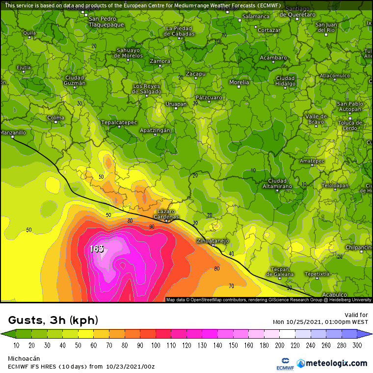 Furacão "Rick" - Ciclone categoria 23 tocará terra Segunda-feira no México Furacão "Rick" - Ciclone categoria 23 tocará terra Segunda-feira no México