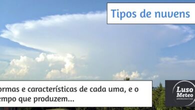 Tipos de nuvens e as suas características e formação Tipos de nuvens e as suas características e formação