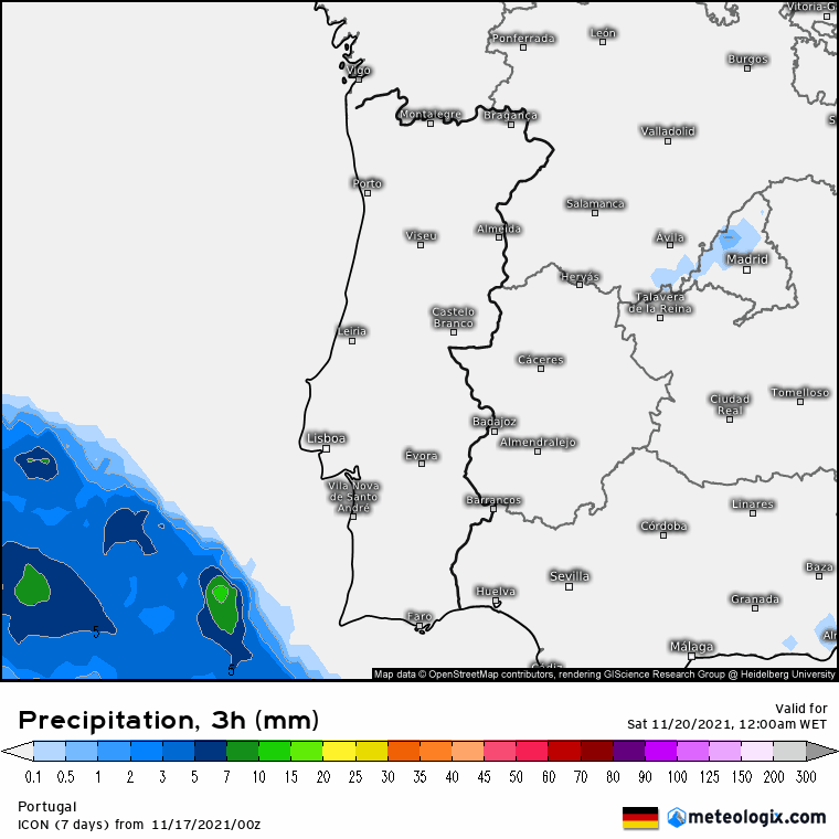 Aguaceiros no final da semanafim-de-semana no Sul! - Chuva forte no Sábado Aguaceiros no final da semanafim-de-semana no Sul! - Chuva forte no Sábado