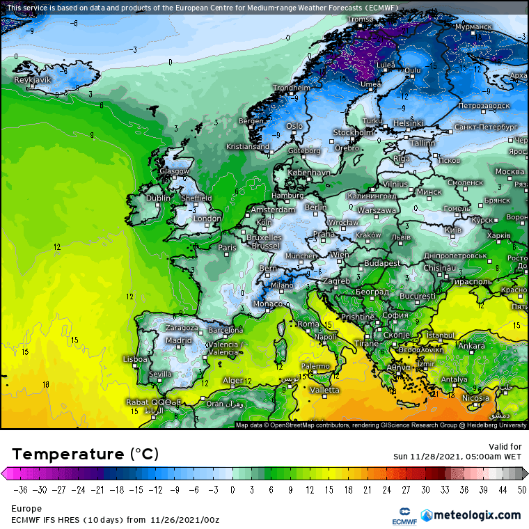 Previsão fim-de-semana: 2728 de Novembro
