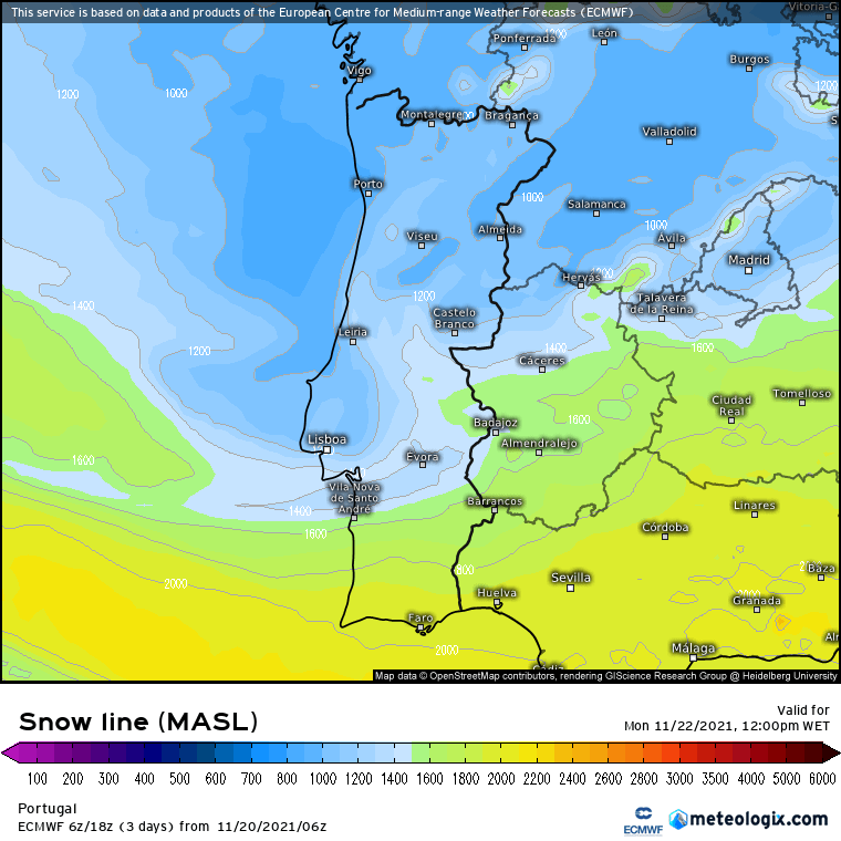 Neve na próxima Segunda-feira... Onde vai nevar? Neve na próxima Segunda-feira... Onde vai nevar?