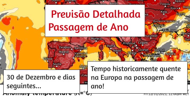 Previsão Detalhada para a passagem de ano e início de 2022... Previsão Detalhada para a passagem de ano e início de 2022...