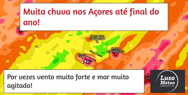 Mau tempo nos Açores: Até final do ano muita chuva e vento! Mau tempo nos Açores: Até final do ano muita chuva e vento!