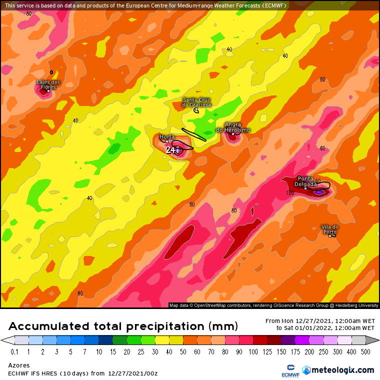 Mau tempo nos Açores: Até final do ano muita chuva e vento!