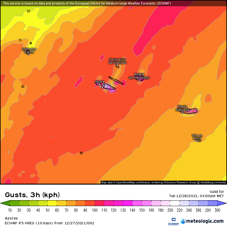 Mau tempo nos Açores: Até final do ano muita chuva e vento!
