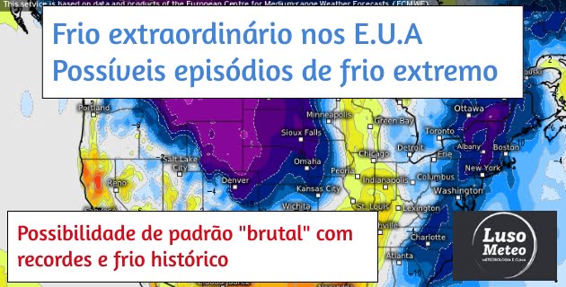Frio EXTREMO: Próximas 2 a 3 semanas podem ser BRUTAIS nos Estados Unidos... Frio EXTREMO: Próximas 2 a 3 semanas podem ser BRUTAIS nos Estados Unidos...