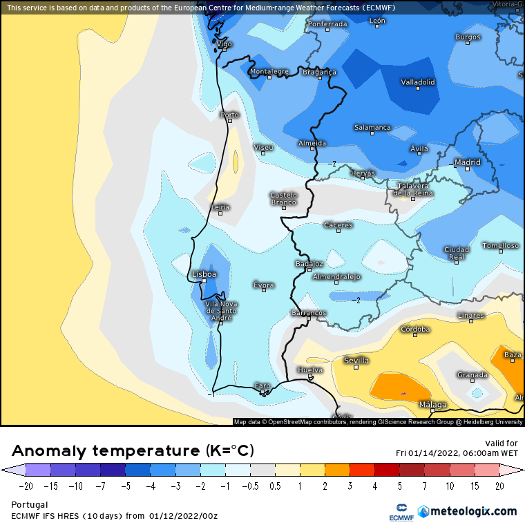 Fortes geadas e noites muito frias até dia 20 de Janeiro, pelo menos... Fortes geadas e noites muito frias até dia 20 de Janeiro, pelo menos...