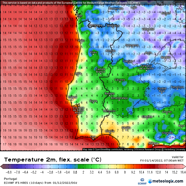 Fortes geadas e noites muito frias até dia 20 de Janeiro, pelo menos... Fortes geadas e noites muito frias até dia 20 de Janeiro, pelo menos...