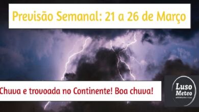 Previsão Semanal: 21 a 26 de Março