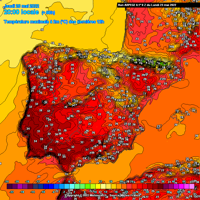 Previsão Semanal: 23 a 29 de Maio... Verão à porta Previsão Semanal: 23 a 29 de Maio... Verão à porta