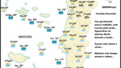 Previsão para Sábado, 14 de Maio Previsão para Sábado, 14 de Maio