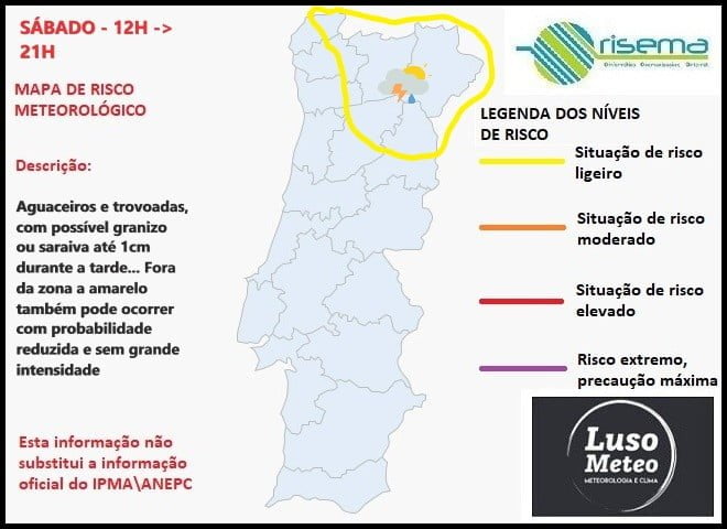 FIM-DE-SEMANA: Trovoadas no Sábado, calor... Fresco e ventoso no Domingo!