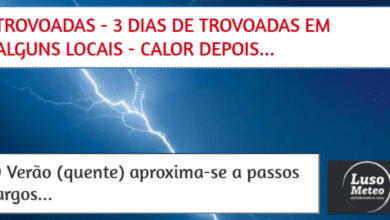 Trovoadas "de Maio" entre dias 2 e 4 - Análise Detalhada