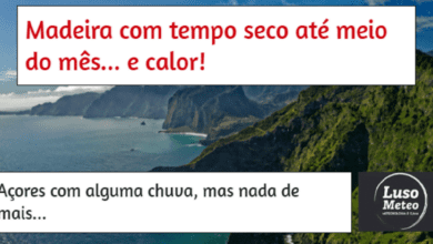 Sem chuva na Madeira até meio de Maio, alguma chuva ocasional nos Açores...