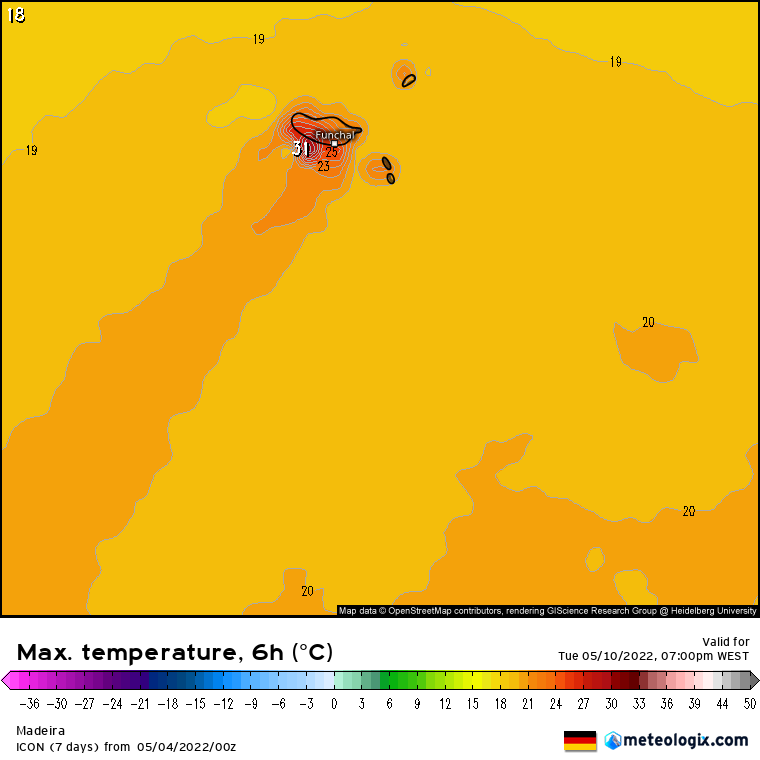 Sem chuva na Madeira até meio de Maio, alguma chuva ocasional nos Açores...