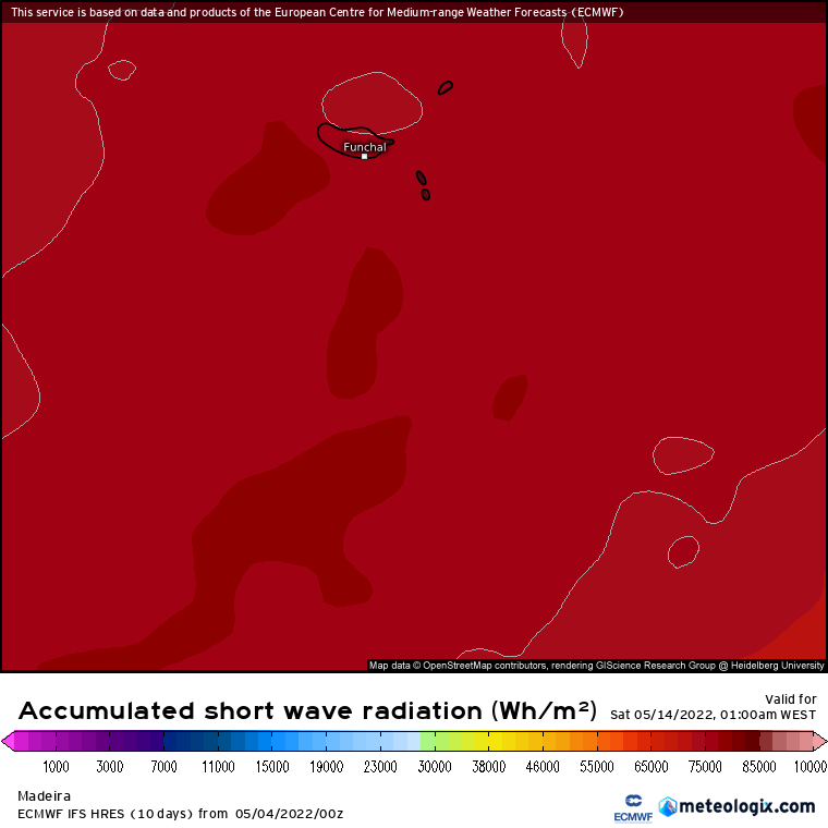 Sem chuva na Madeira até meio de Maio, alguma chuva ocasional nos Açores...