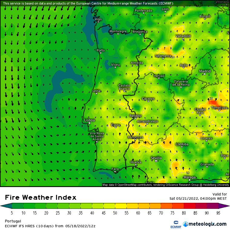CALOR, POEIRAS, RISCO DE INCÊNDIO E TROVOADAS - PREVISÃO