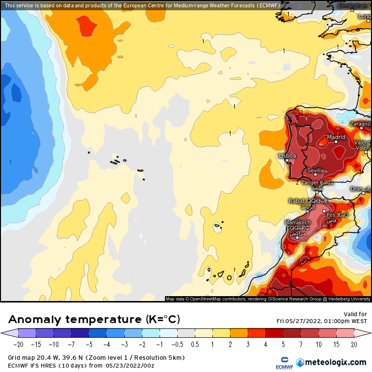 Previsão Semanal: 23 a 29 de Maio... Verão à porta Previsão Semanal: 23 a 29 de Maio... Verão à porta
