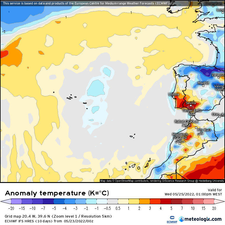 Previsão Semanal: 23 a 29 de Maio... Verão à porta Previsão Semanal: 23 a 29 de Maio... Verão à porta
