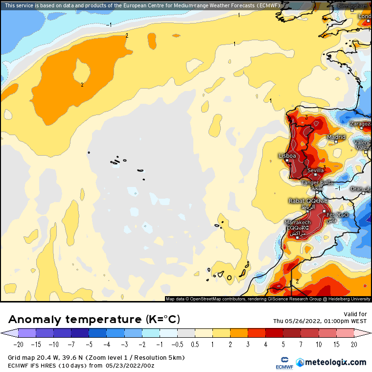 Previsão Semanal: 23 a 29 de Maio... Verão à porta Previsão Semanal: 23 a 29 de Maio... Verão à porta