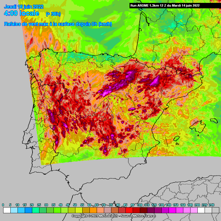 TROVOADAS INTENSAS, RAJADAS, GRANIZO, E MUITO CALOR COM RISCO DE INCÊNDIO...