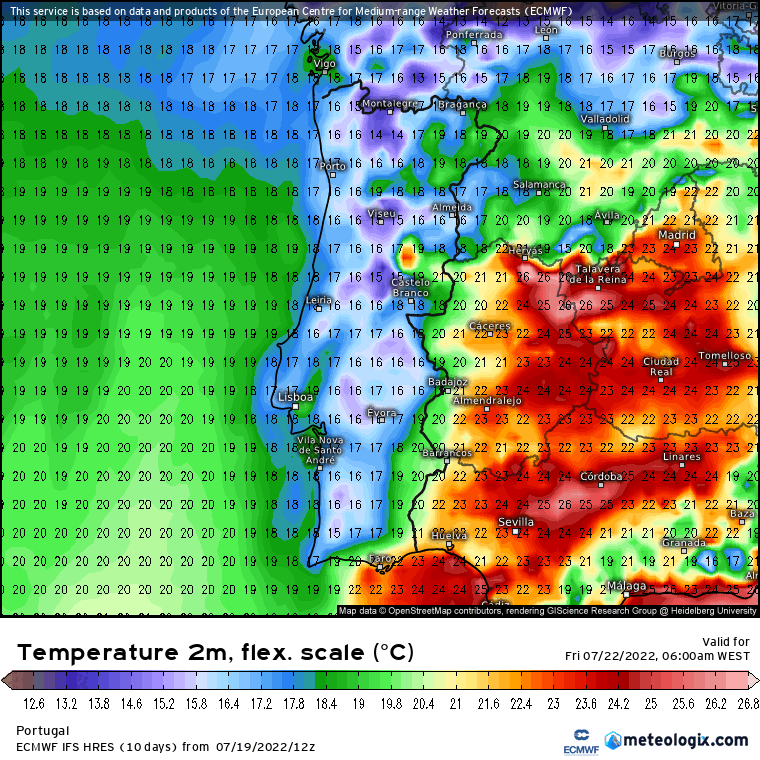 Previsão do tempo de 20 a 25 de Julho - Calor