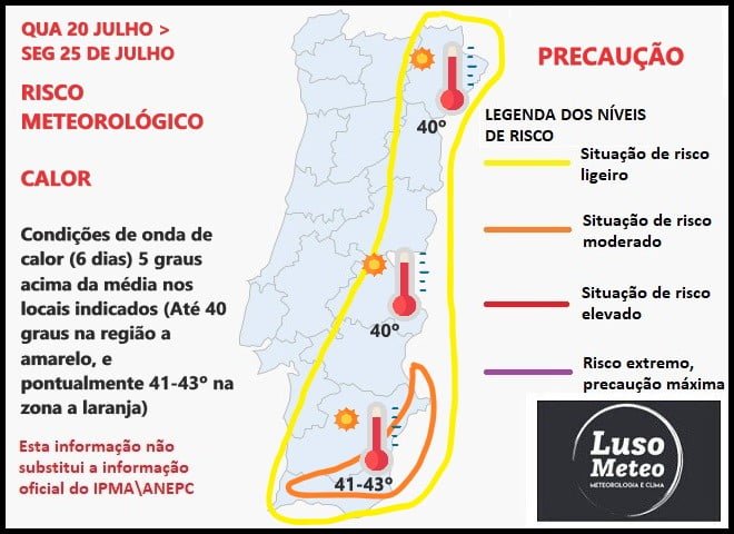 Previsão do tempo de 20 a 25 de Julho - Calor Previsão do tempo de 20 a 25 de Julho - Calor